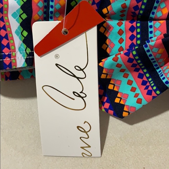 NWT Anne Cole Stevie Stripes Halter Bikini Top - Picture 4 of 6